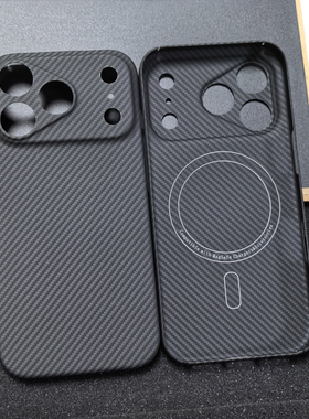 适用苹果17promax凯夫拉手机壳magsafe磁吸无线充iphoneAir轻薄防摔散热碳纤维保护套全包高级感高档