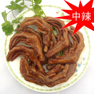 中辣 水晶巷鸭爪酱板鸭爪子500g 湖南永州零陵特产 送礼礼物礼品