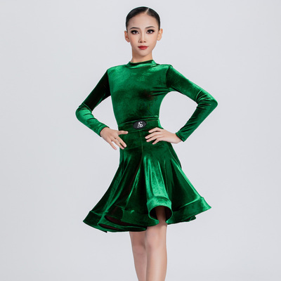 女童拉丁少儿比赛服考级服短裙