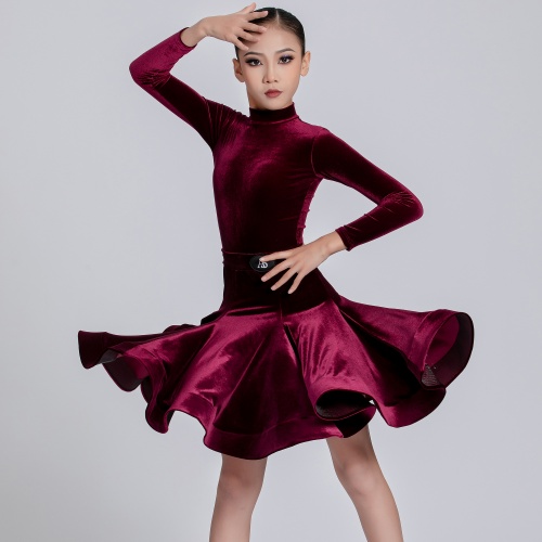 女童比赛服拉丁服考级服标准套装