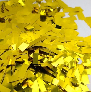 手洒彩色亮片金条手抛彩纸金粉开业活动庆典礼花填充物喷射彩虹机