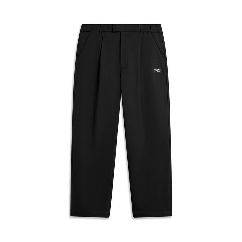 李宁休闲裤春季韦德系列时尚透气简约常规休闲长裤AKXU001--B品