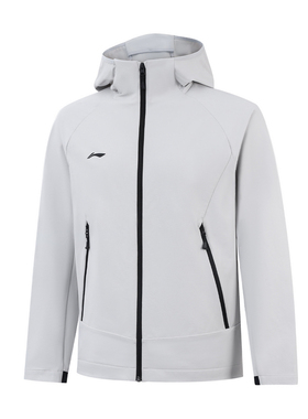 李宁运动风衣男款2025秋季新款防泼水梭织防风连帽外套AFDVF91