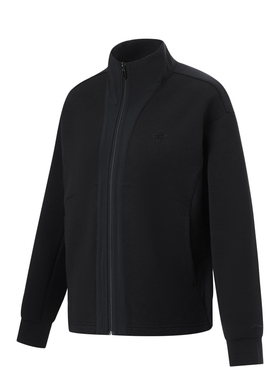 李宁风衣女款春季健身系列舒适简约宽松拼接休闲外套AFDU292-B品