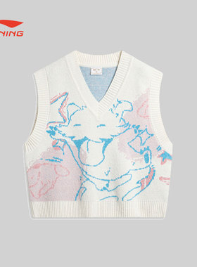 李宁X英雄联盟魄罗联名系列女子无袖背心纺织衫AMVT030-B品