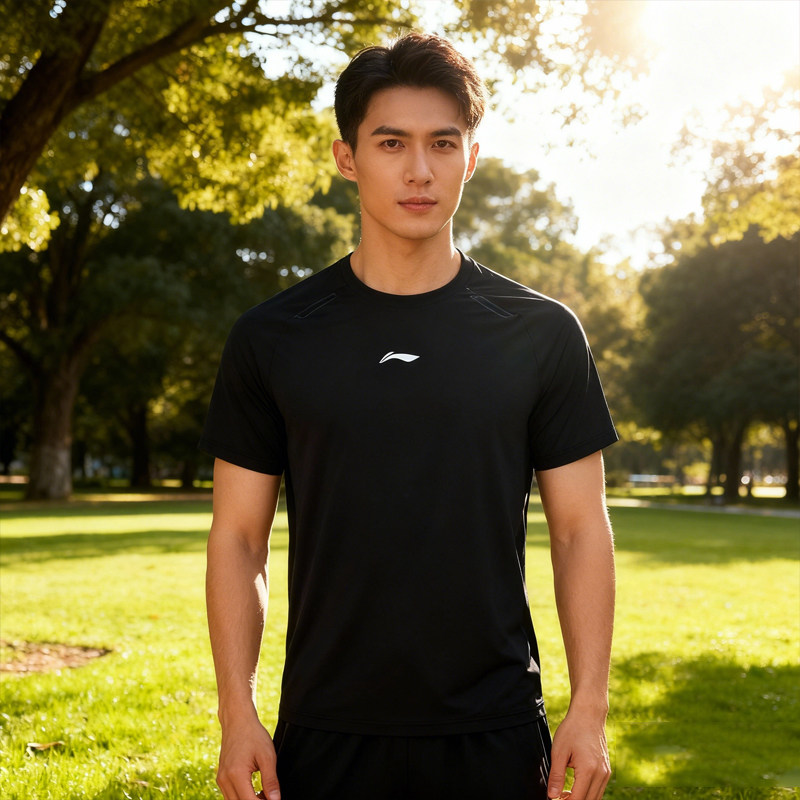 李宁男子防晒速干凉爽透气短袖T恤简约运动短袖ATSV071,运动服/休闲服装,运动T恤,淘宝优惠券,粉丝福利购,淘宝优惠卷