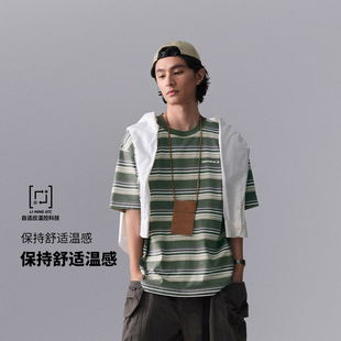 T恤ATSU631 冰感舒适吸湿排汗温控宽松短袖 李宁CF溯短袖 2024夏新款