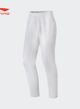 李宁男款秋冬跑训系列舒适时尚百搭休闲运动潮流卫裤AKLS953-B品