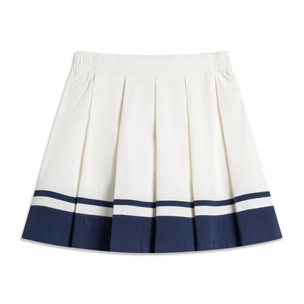 李宁运动裙夏季女童运动生活系列时尚透气宽松休闲短裙YSKU076-