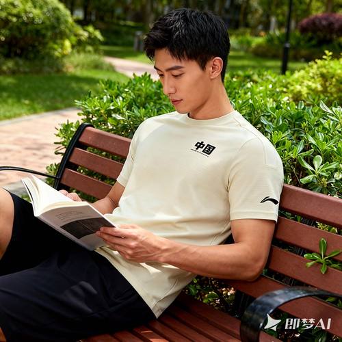 李宁男子短袖2025夏季新款荣耀系列排湿速干运动T恤ATSV585