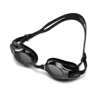 李宁泳镜竞速专业防水防雾高清男女比赛训练装 备游泳眼镜ASJU047