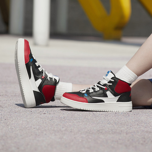 李宁秋季童鞋中高帮时尚生活舒适百搭男大童运动休闲鞋YKCR228