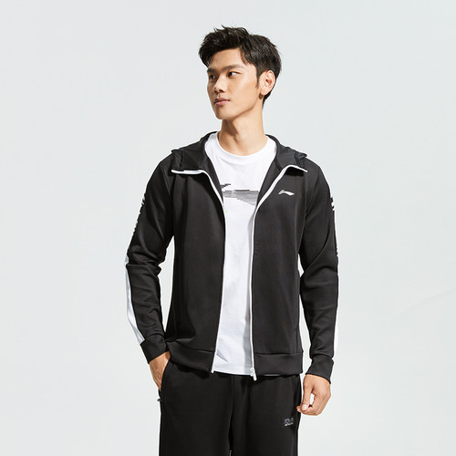 李宁卫衣男款秋季健身连帽