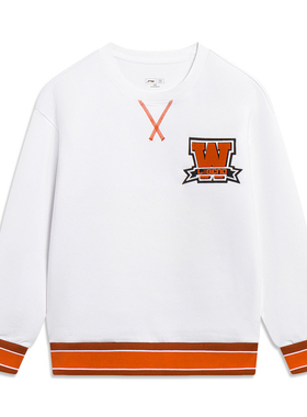 LI-NING/李宁童装男大童韦德系列宽松休闲套头卫衣YWDT043-1-B品