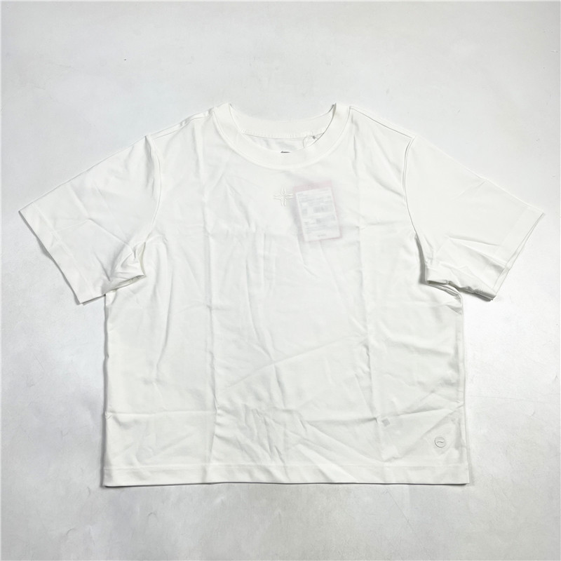 李宁女子短袖T恤夏季新品健身系列宽松型简约透气上衣ATSU740-B品