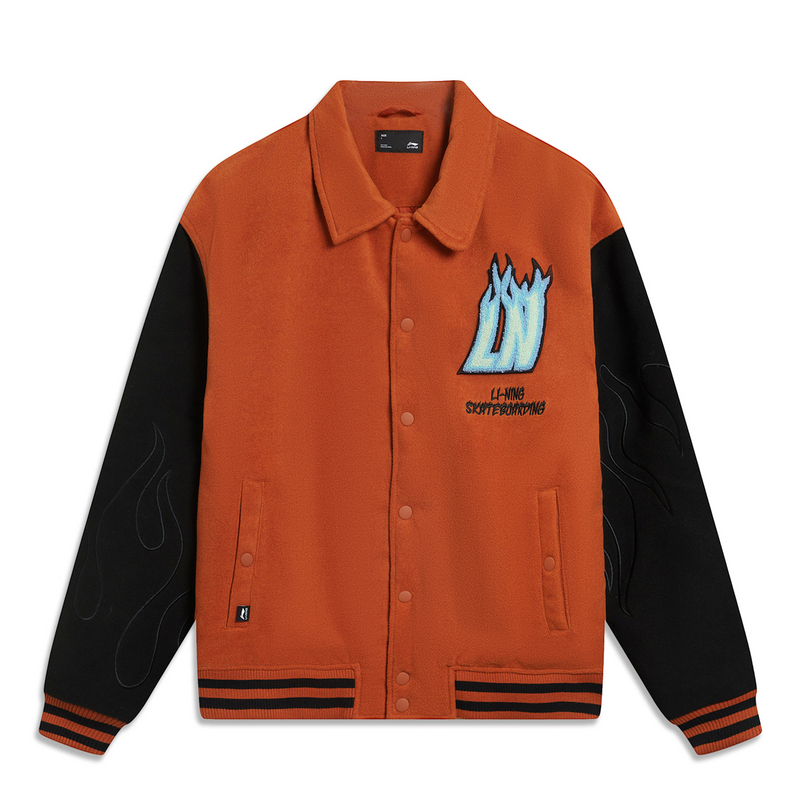 中国李宁外套男加厚夹克冬运动休闲长袖防风风衣舒适AFDT697-B品