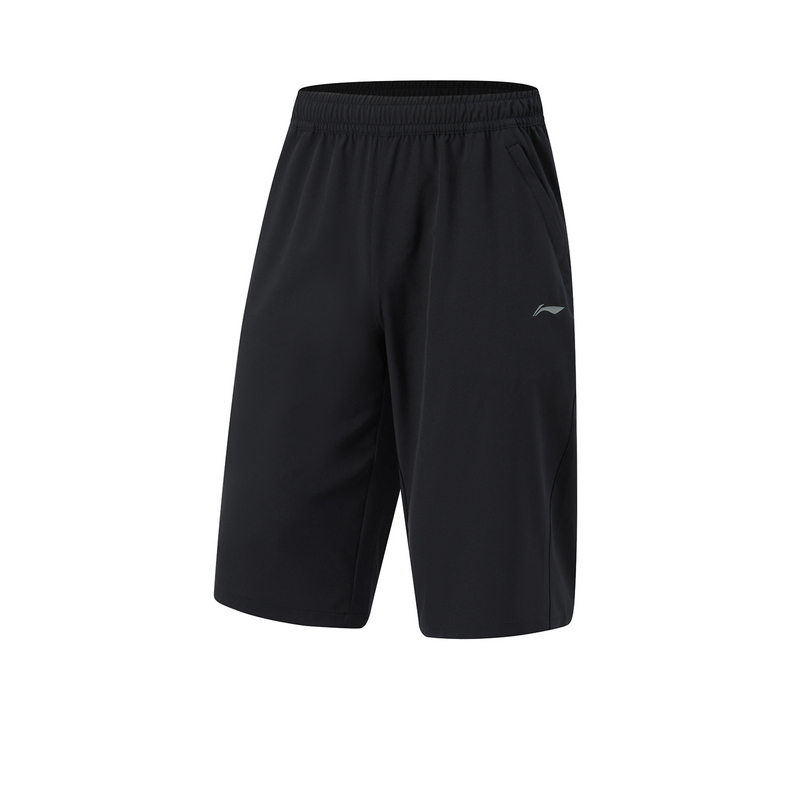 李宁男子夏季健身系列七分裤休闲百搭训练速干运动裤AKQU405-B品