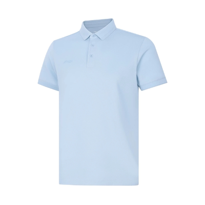 李宁运动POLO衫男2024春季透气翻领吸湿排汗休闲短袖APLU195--B品
