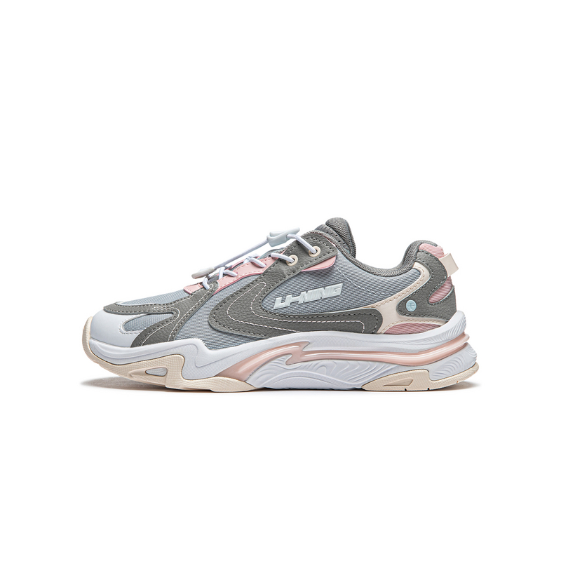 李宁休闲鞋中童春秋时尚舒适防滑低帮潮流运动休闲鞋YKCT144-B品