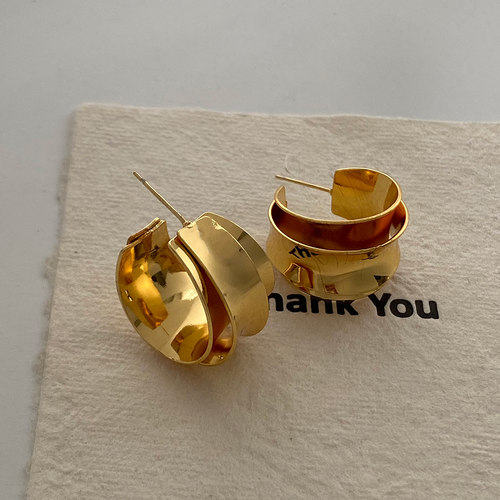 925银针耳钉欧美复古高级感耳环