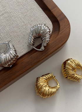 杨丞琳同款欧美复古不规则耳扣耳环小众设计高级感耳饰2025新款女