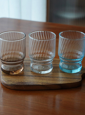 然而家 日本进口Aderia阿德利亚玻璃杯水杯家用牛奶杯果汁杯酒杯