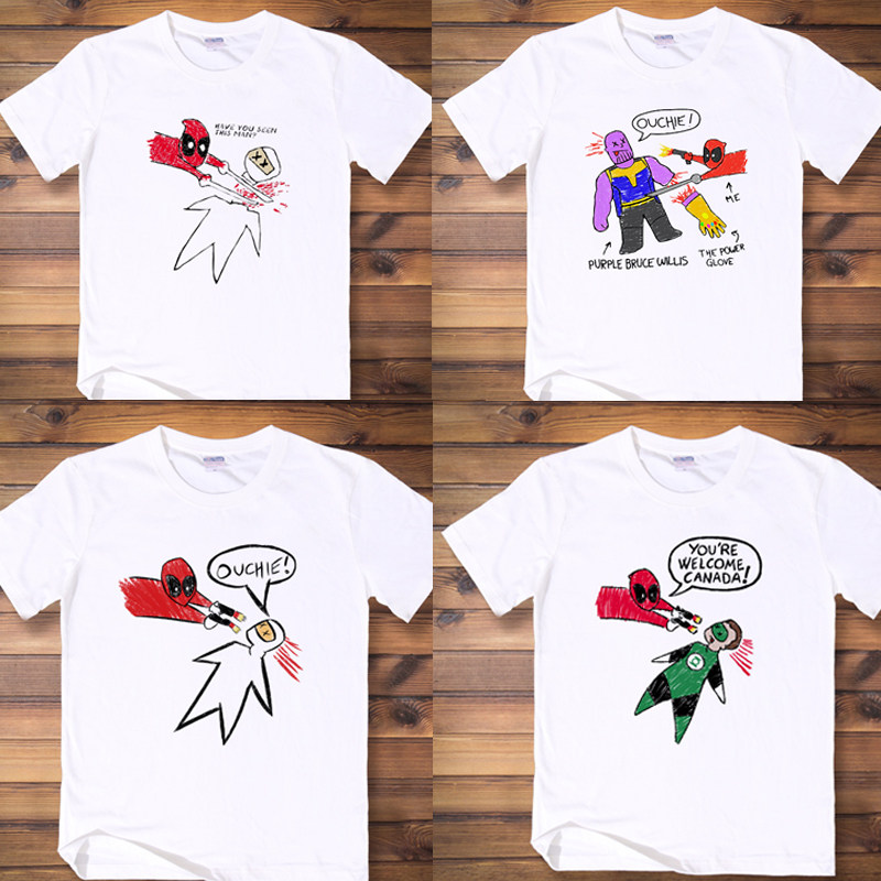 死侍恶搞电影短袖t恤