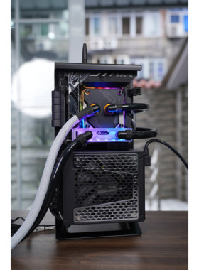 【XTIA整机】Xproto-L 案例14600K 4090D ITX开放式 分体水冷主机