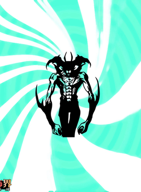 恶魔人 Devilman Crybaby 不动明 主机箱旅行箱汽车电脑 镂空贴纸