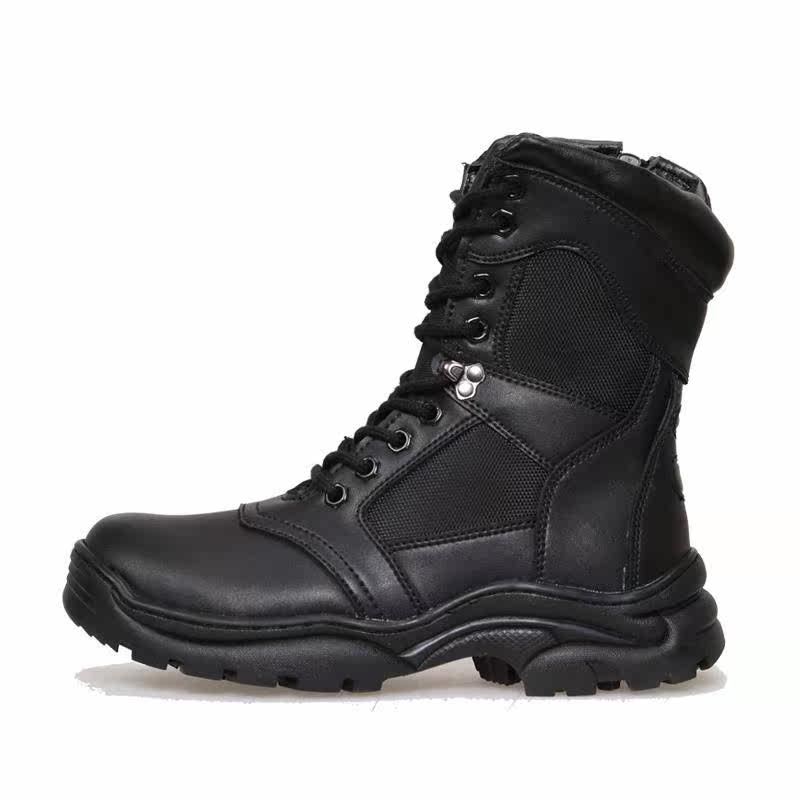 Boots militaires en cuir - porter - Ref 1397477 Image 3