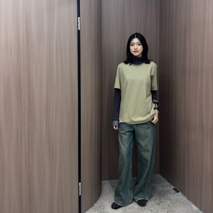 YP2025年新款基础短袖T恤圆领宽松上衣女2936