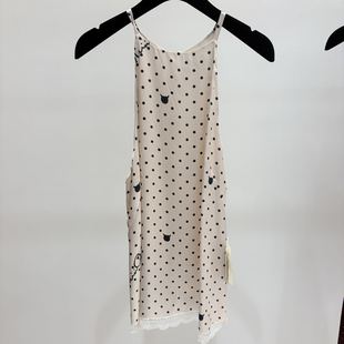 无袖 新款 26设计师品牌春季 印花桑蚕丝吊带裙 现货询价