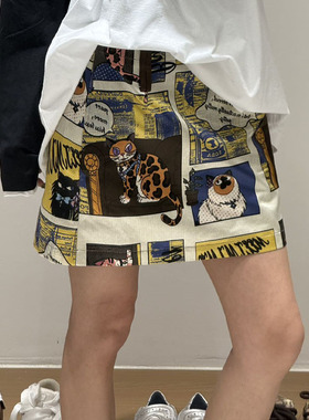 M |现货询价 26设计师品牌春季新款买米画报半身短裙