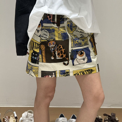 M |现货询价 26设计师品牌春季新款买米画报半身短裙