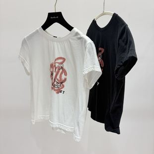 现货询价 印花短款 26设计师品牌春季 短袖 T恤 新款