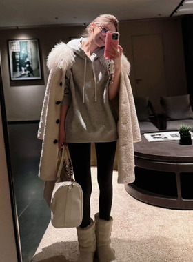 【孟子义同款】GENTLE THORNS新疆金棉内里小羊绒连裤袜女25秋冬