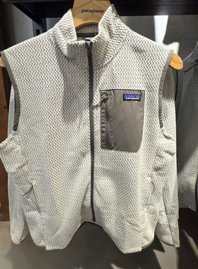 25年巴塔哥尼亚Patagonia R1 Air Vest抓绒马甲背心 保暖轻便男士