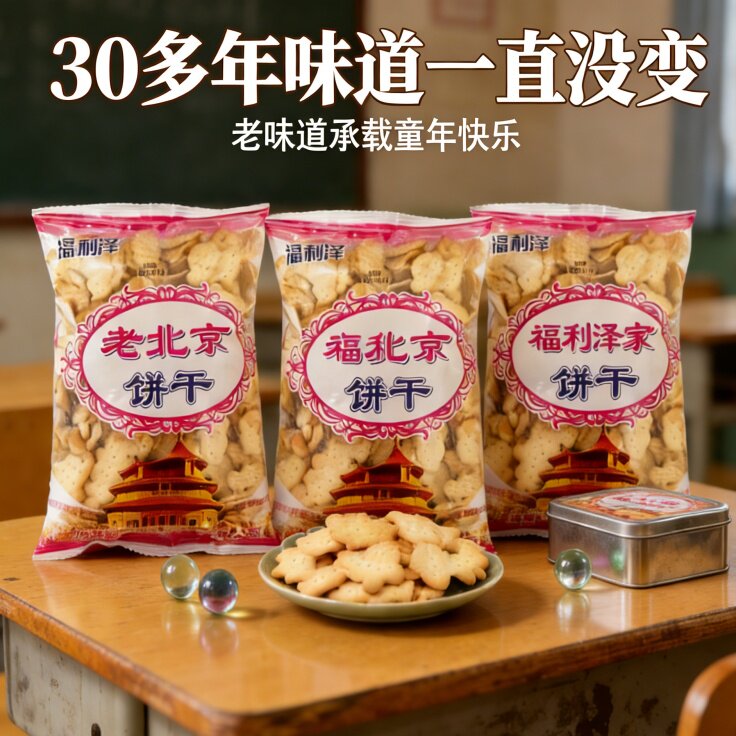 福利泽动物造型饼干老北京饼干风味儿童零食卡通早餐搭档经济实惠