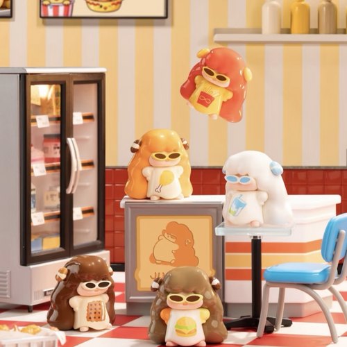 新品撅撅JUEGIRL放假吧！潮玩盲盒可爱公仔摆件生日礼物