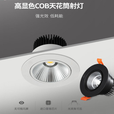 雷欧led射灯天花牛眼15W20W40W孔