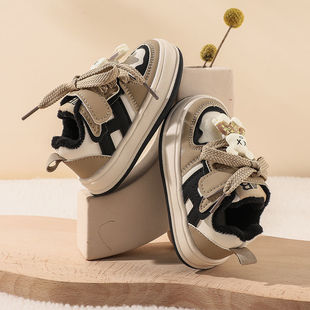 婴儿软底秋冬爆款学步鞋 男宝宝鞋子1到3岁 防滑魔术贴女童二棉鞋