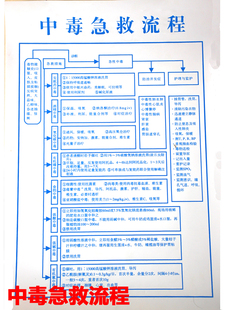 中毒急救流程各种抢救流程表过敏急救表急性呼衰抢救流程挂图