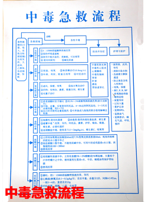 中毒急救流程各种抢救流程表过敏急救表急性呼衰抢救流程挂图