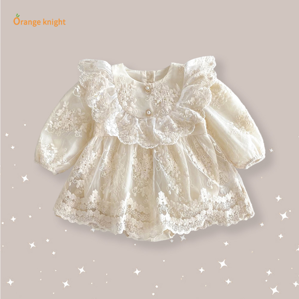 女童连衣裙秋装2025新款洋气宝宝背带公主裙周岁礼服婴儿裙子春秋