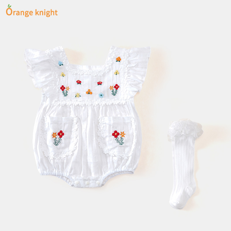 ins风夏装韩版婴儿包屁衣服6个月