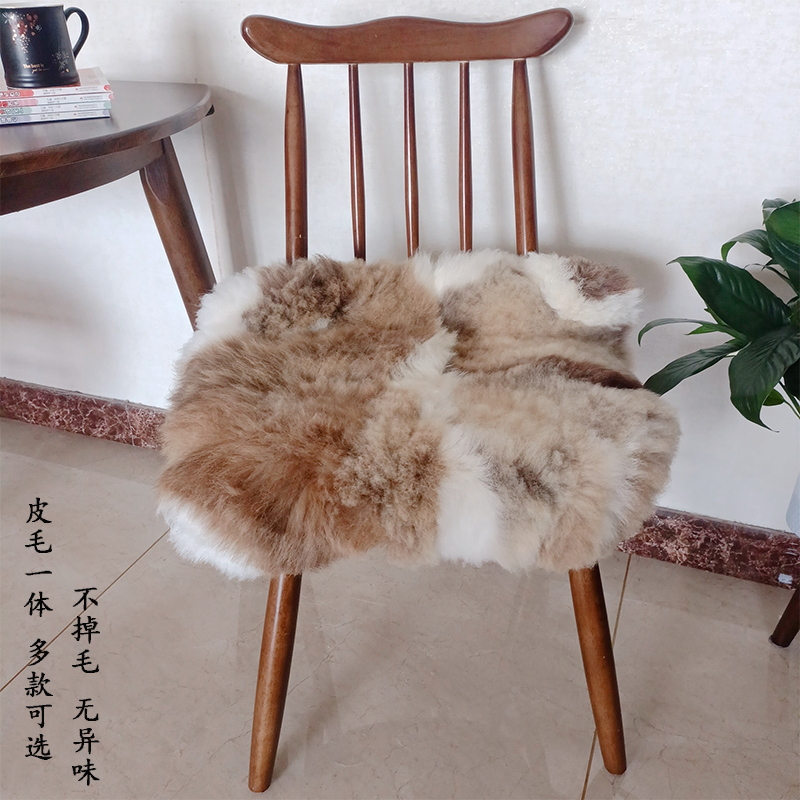 整张羊皮坐垫沙发椅子垫皮毛一体地毯床边褥子飘窗卧室长羊毛地垫