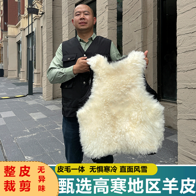 羊皮马甲男皮毛一体羊毛背心加厚