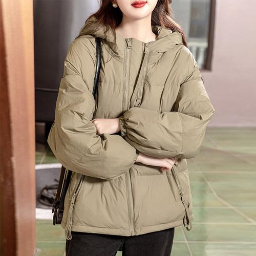 中年冬季棉袄服连帽短款保暖外套