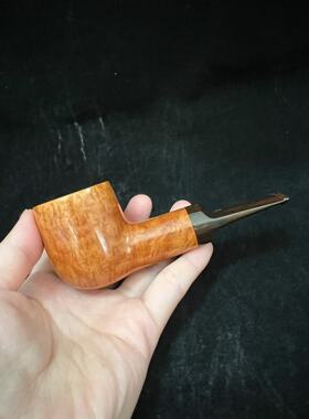 意大利Pascucci帕斯库奇 手工石楠木烟斗 原木色断直斗