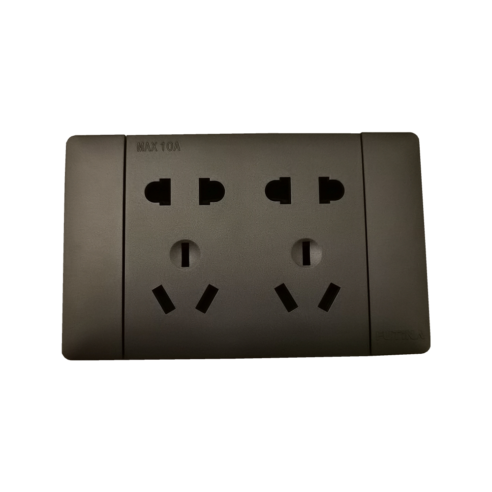 客厅暗装6二福九12孔专用厨房田十六118型开关插座面板孔9孔30h20